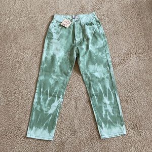 Sage Tie Dye Jeans